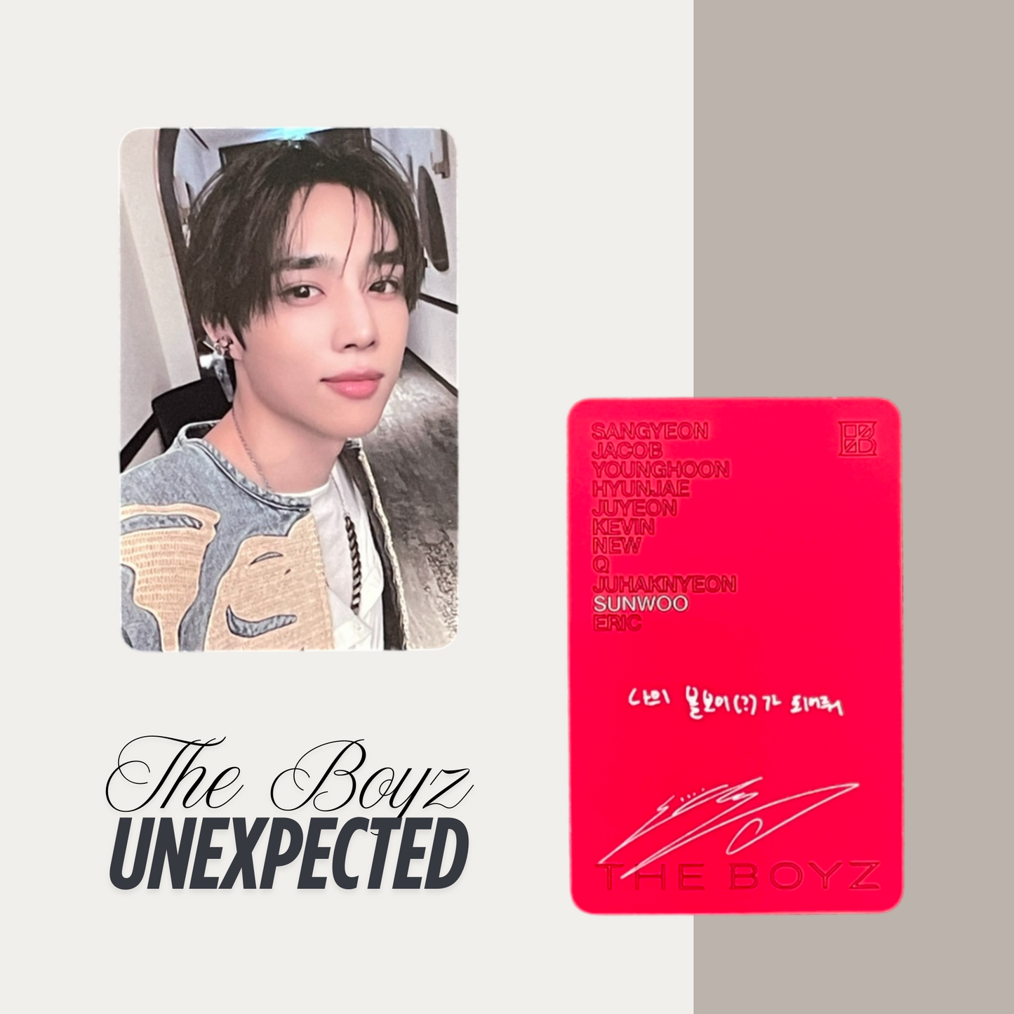 THE BOYZ Unexpected Official Photocard Set 8 – The Newly Released Album 2025
