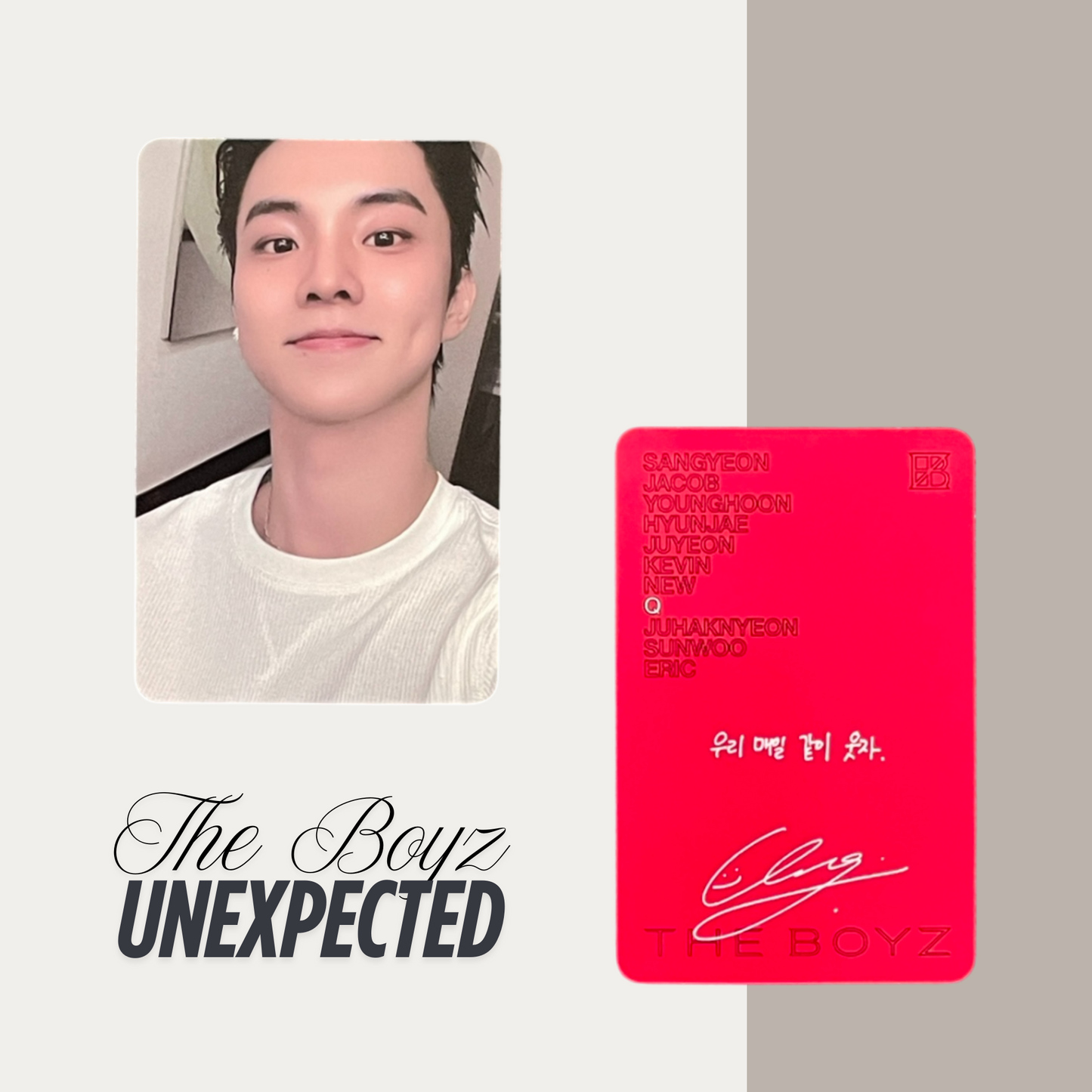 THE BOYZ Unexpected Official Photocard Set 8 – The Newly Released Album 2025