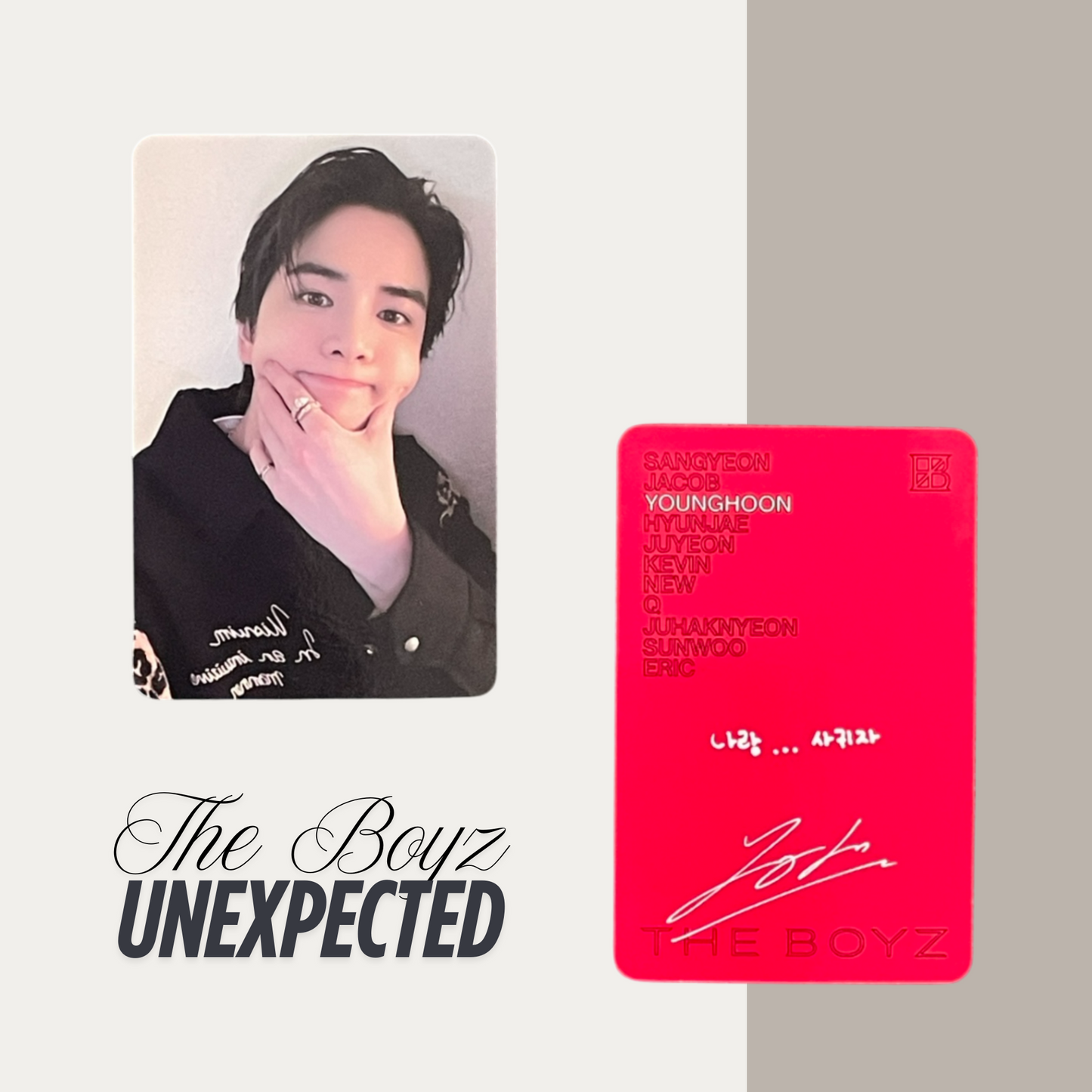 THE BOYZ Unexpected Official Photocard Set 8 – The Newly Released Album 2025
