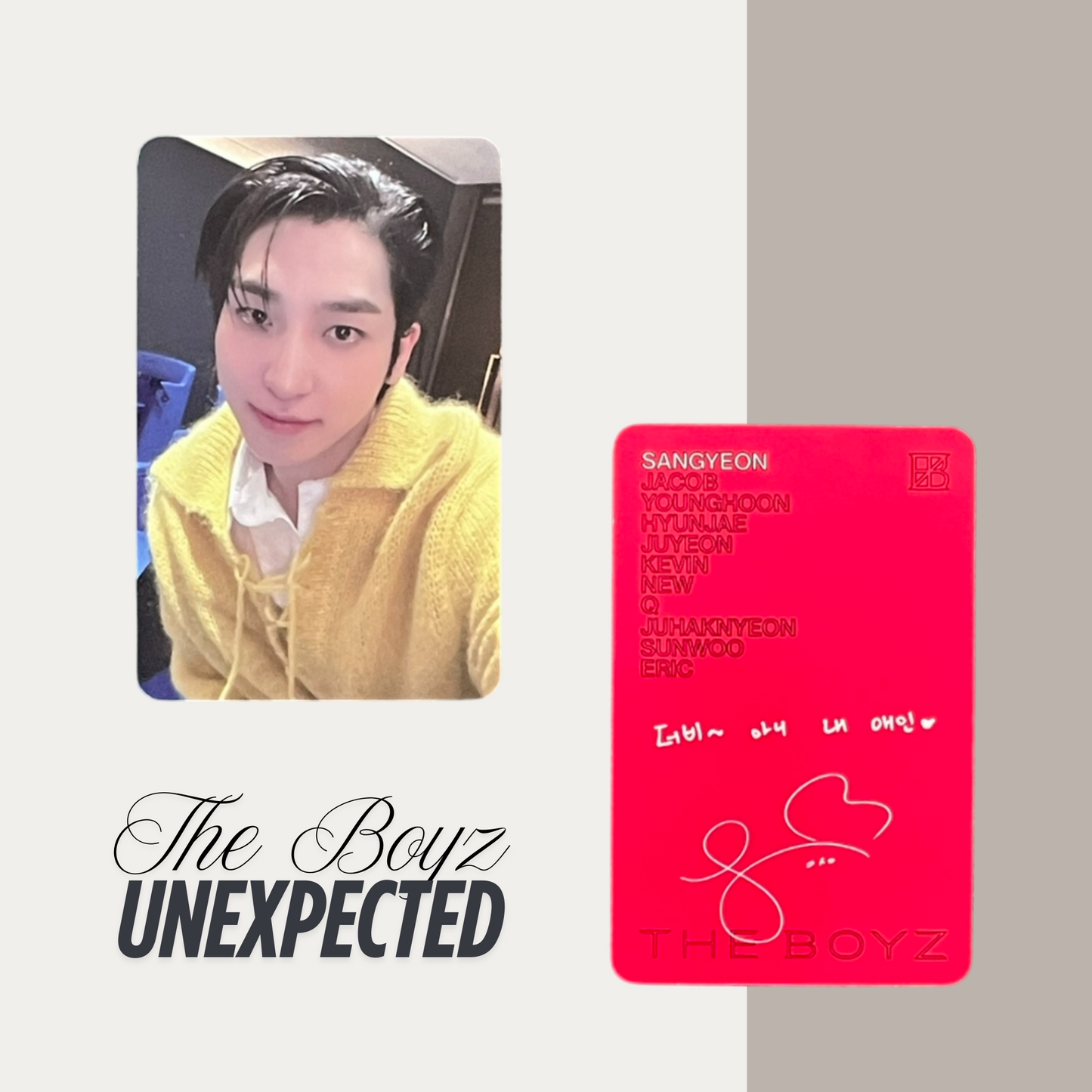 THE BOYZ Unexpected Official Photocard Set 8 – The Newly Released Album 2025