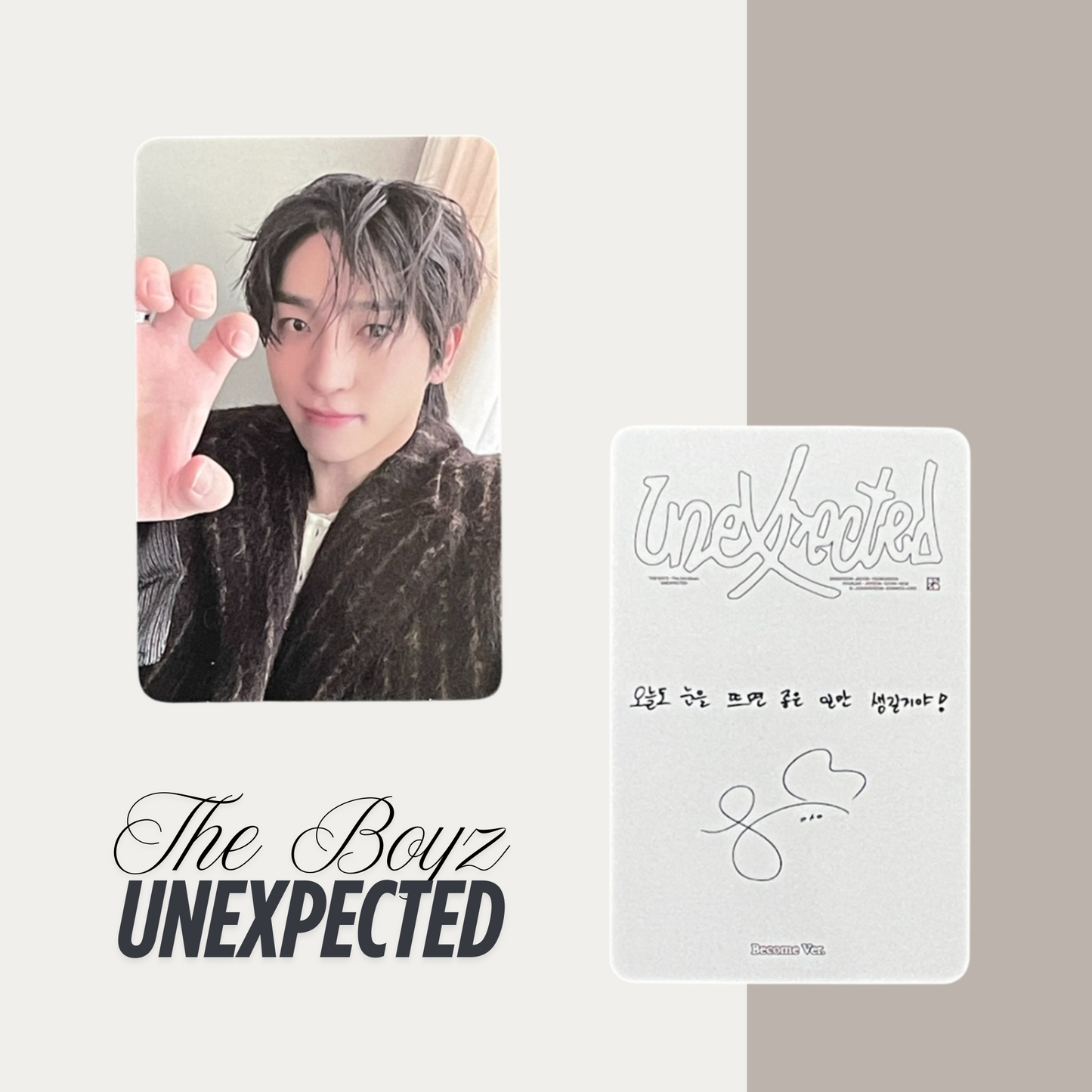 THE BOYZ Unexpected Official Photocard Set 9 – The Newly Released Album 2025