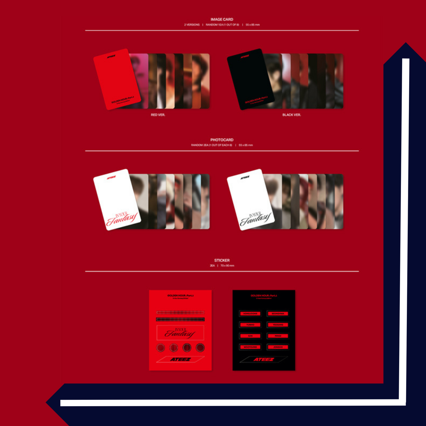 ATEEZ [GOLDEN HOUR : PART.3 – IN YOUR FANTASY EDITION] POCA ALBUM (Random Version)