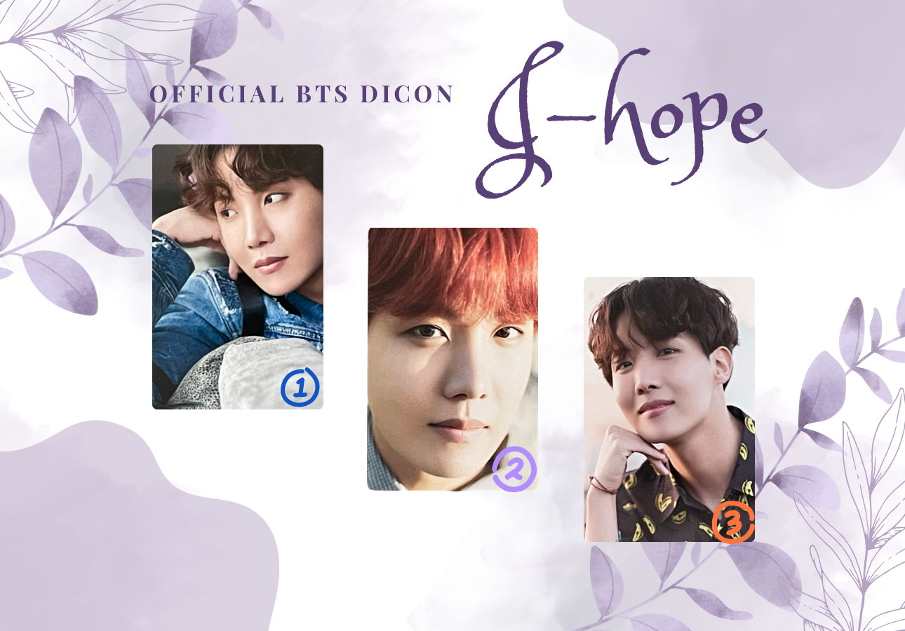 BTS J-Hope Official Photocard – DICON 101 (2022 Edition) 1