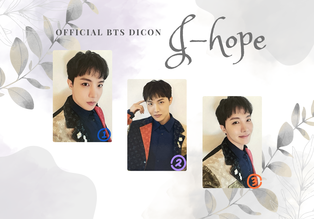 BTS J-Hope Official Photocard – DICON 101 (2022 Edition) 2