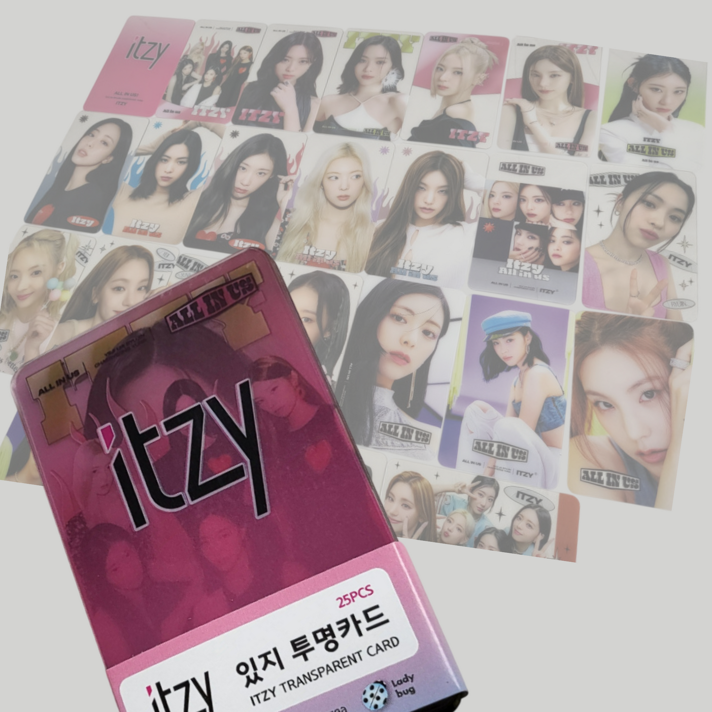 K-pop Transparent Photocard Bundle – I DLE OH MY GILR NMIXX ITZY IVE IU STAYC| Plastic K-pop Cards Set