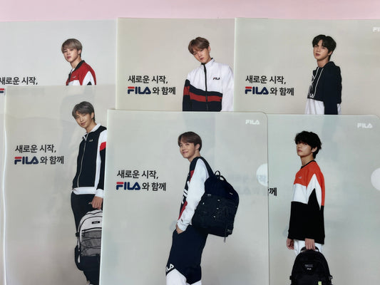 BTS X FILA Seoul Limited Edition File Folder & Poster Collection