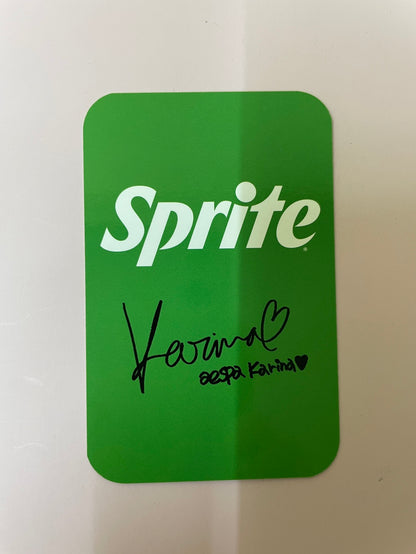 Karina aespa x Sprite Collaboration Photocard Set