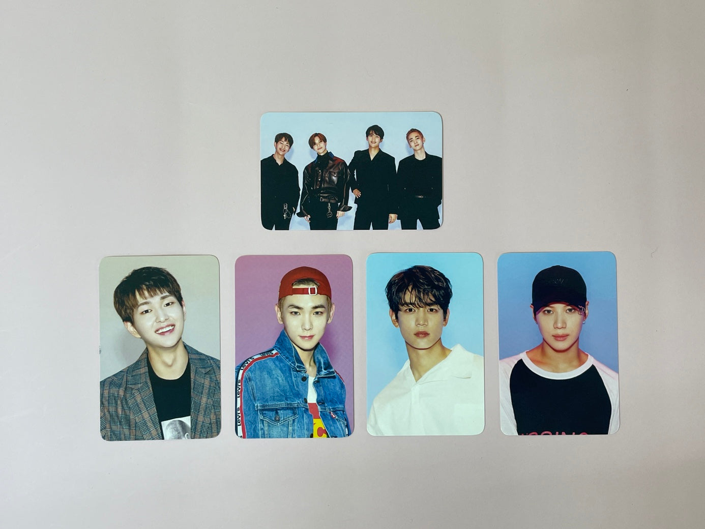 SHINee Korea Ace FC Welcome Kit 5 Trading Photo Cards (Rare Item)