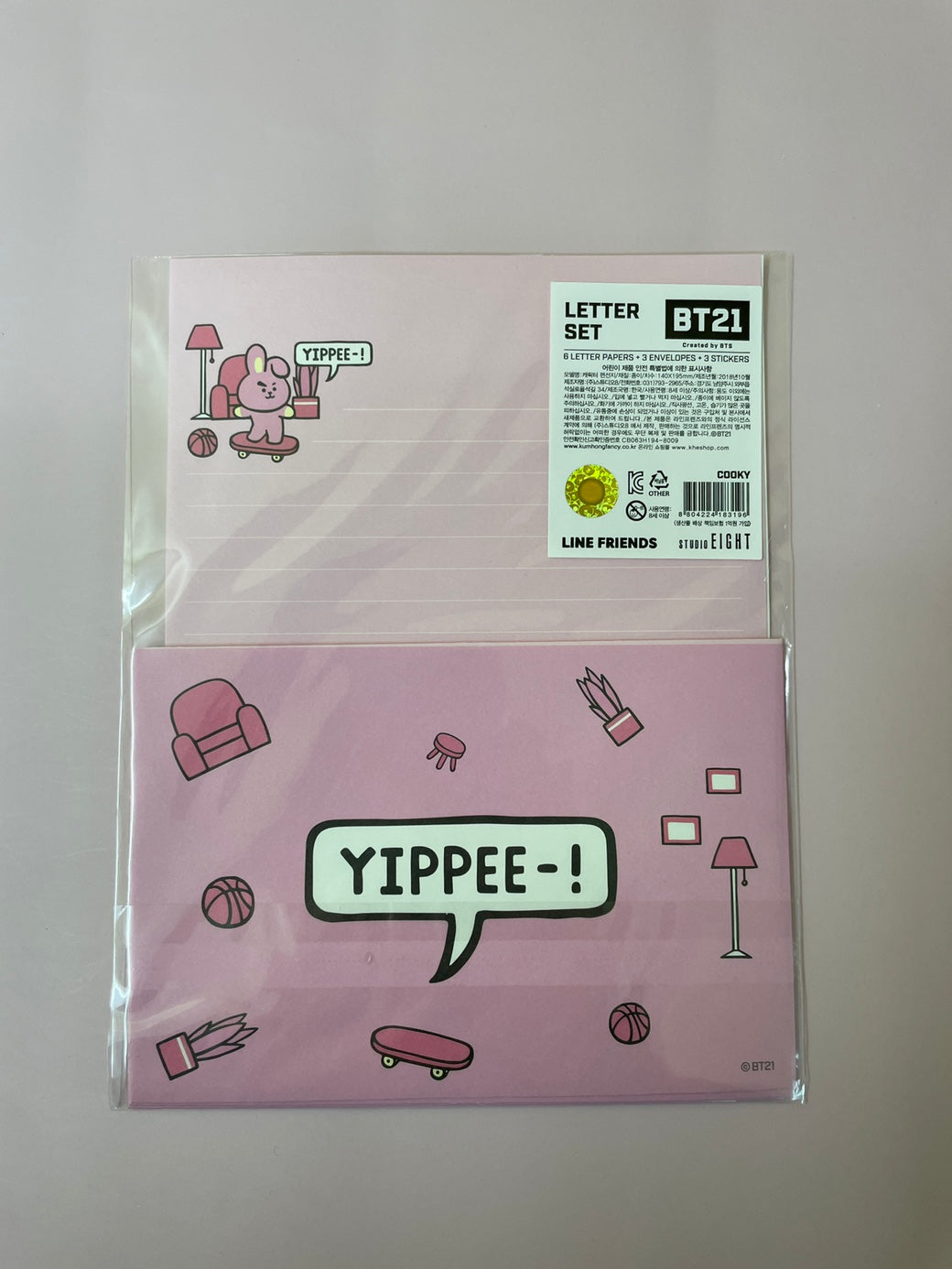BT21 Character Letter Set: K-Pop Inspired Stationery for Creative Expression!