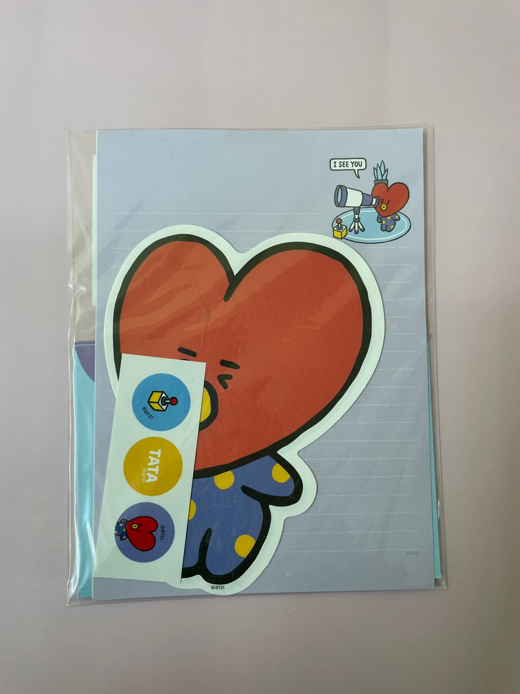 BT21 Character Letter Set: K-Pop Inspired Stationery for Creative Expression!