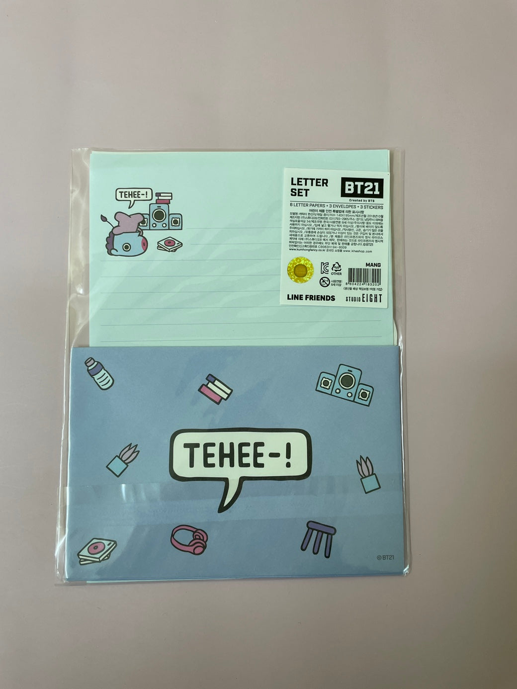 BT21 Character Letter Set: K-Pop Inspired Stationery for Creative Expression!