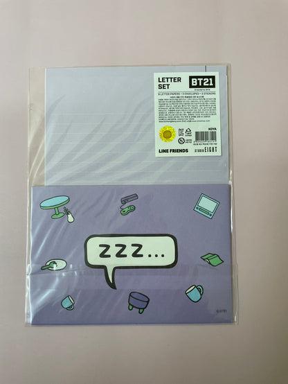 BT21 Character Letter Set: K-Pop Inspired Stationery for Creative Expression!