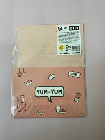 BT21 Character Letter Set: K-Pop Inspired Stationery for Creative Expression!