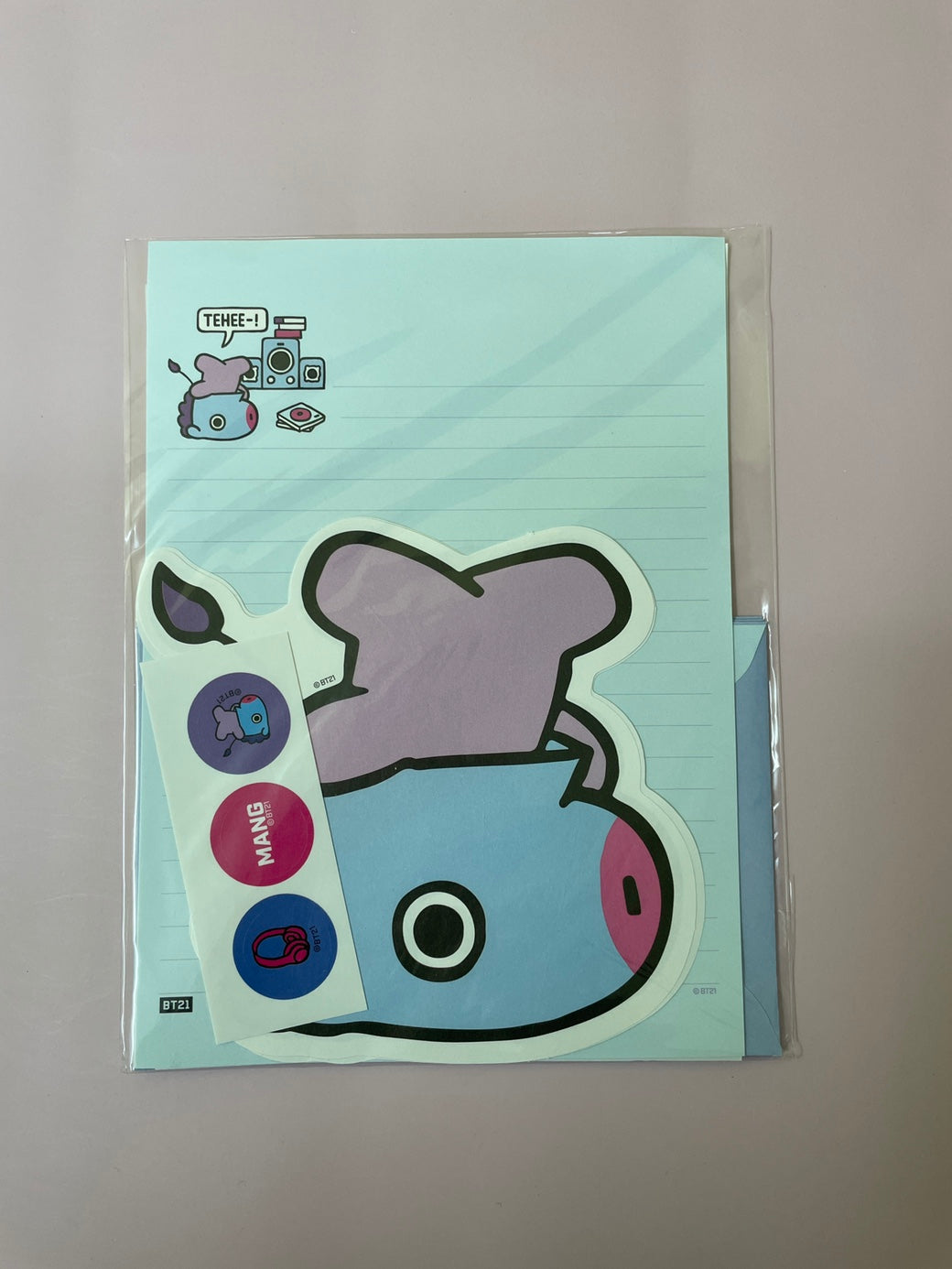 BT21 Character Letter Set: K-Pop Inspired Stationery for Creative Expression!