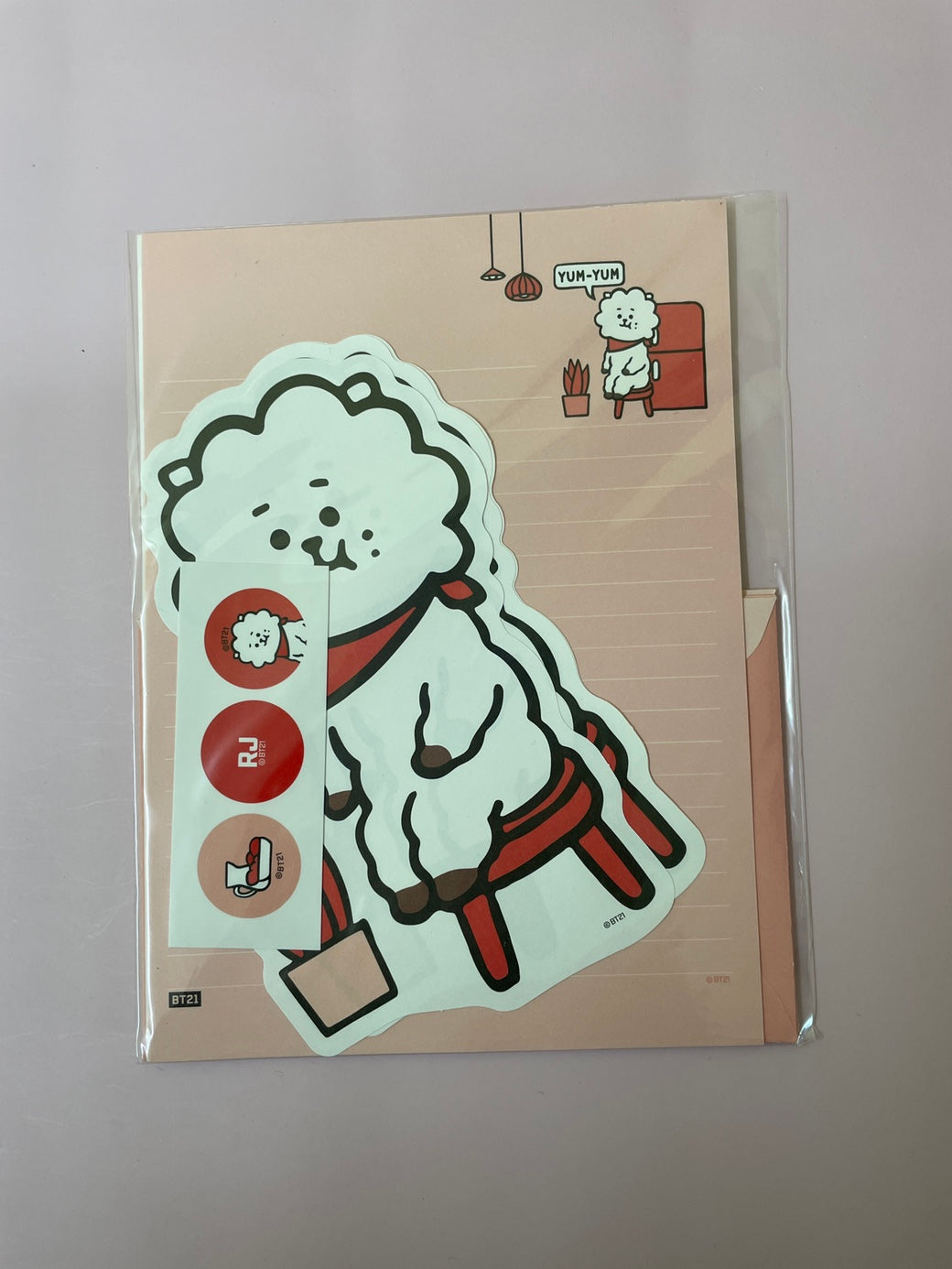 BT21 Character Letter Set: K-Pop Inspired Stationery for Creative Expression!