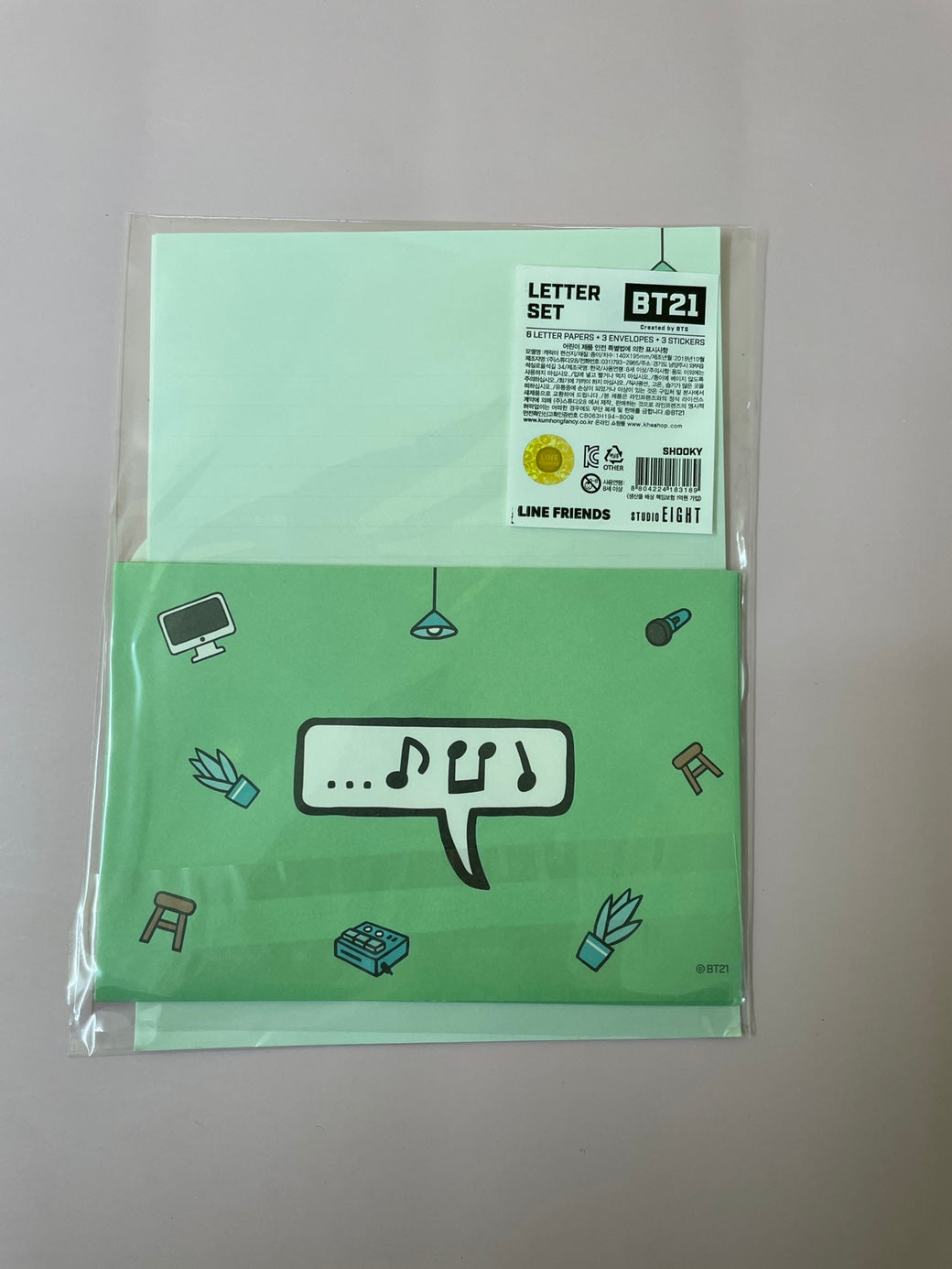 BT21 Character Letter Set: K-Pop Inspired Stationery for Creative Expression!