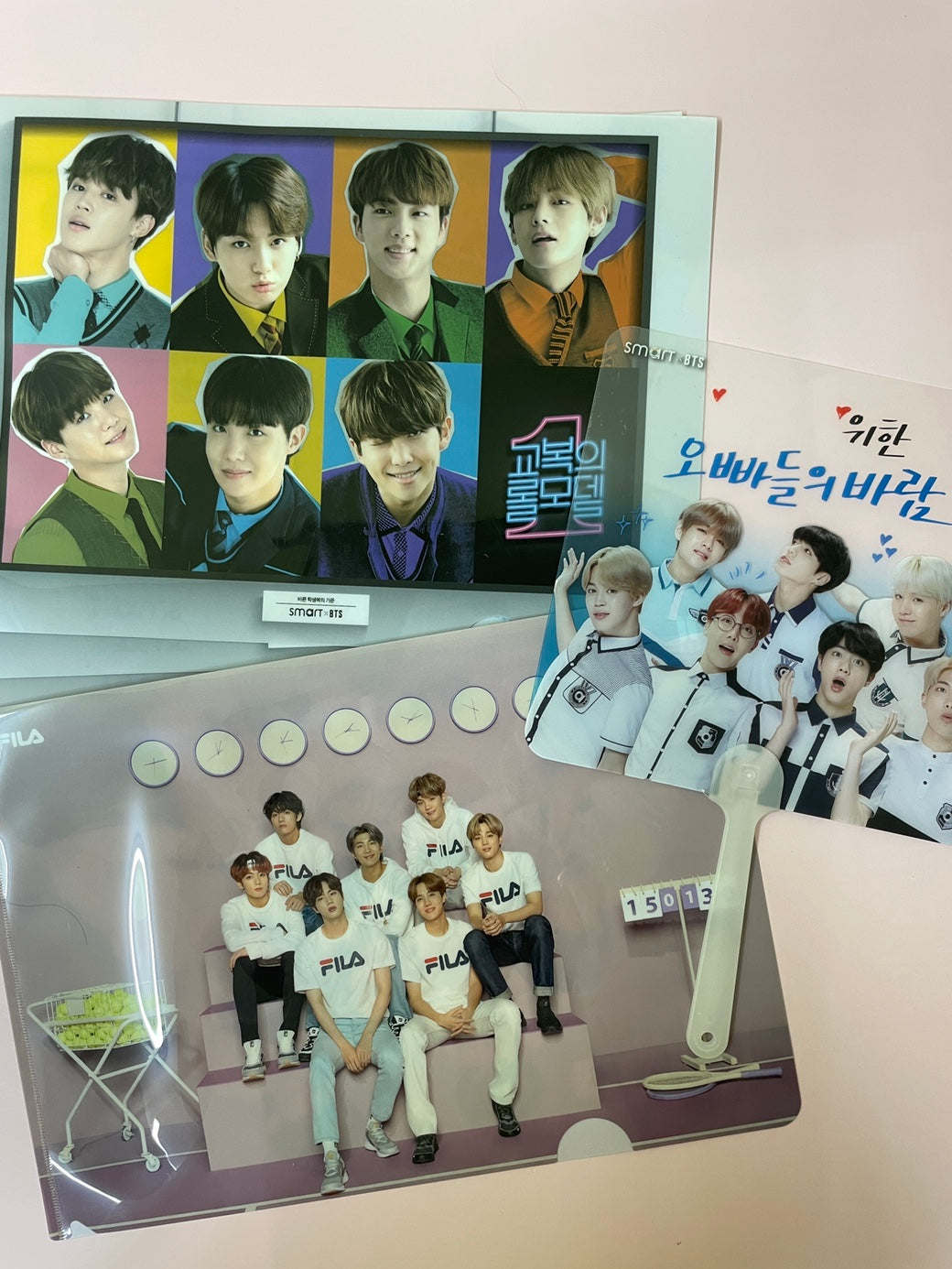 BTS x FILA x SMART File Folder & Fan Set