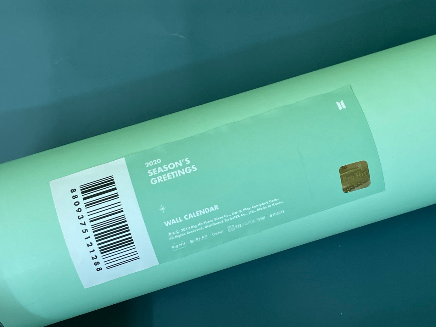 BTS 2020 Season's Greetings Limited Edition Wall Calendar