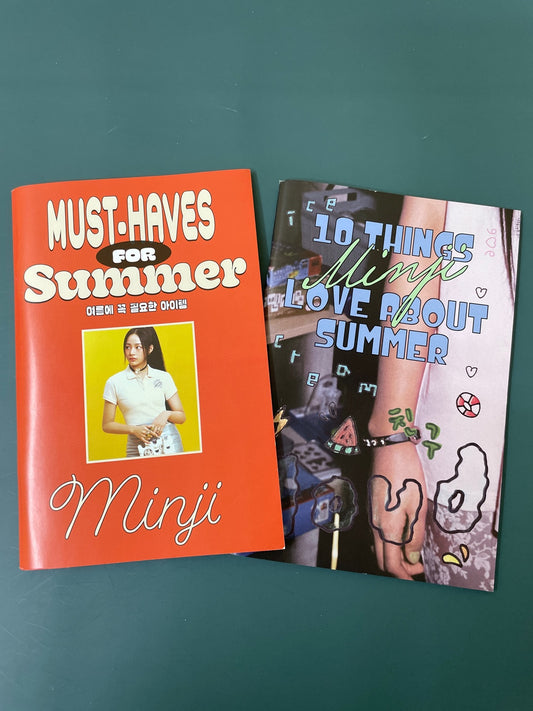 NewJeans Minji "Must-Haves for Summer" Photobook with Sticker Set