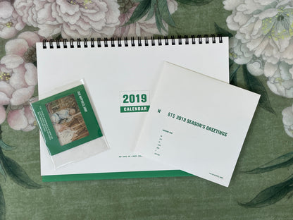 BTS 2019 Season's Greetings Goods Set 1 (Desk Calendar, DVD, Baby BTS Photo Film)