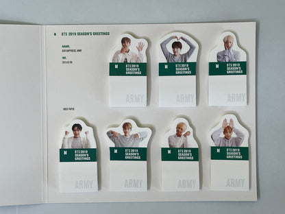 BTS 2019 Season's Greetings Goods Set 2 (Mouse Pad, 2 Masking Tapes, Diary + Deco Sticker, Index Paper)