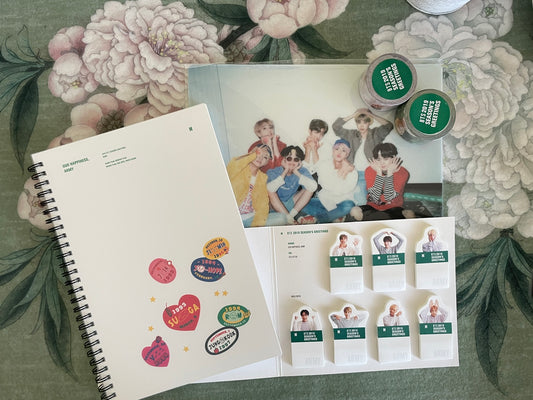 BTS 2019 Season's Greetings Goods Set 2 (Mouse Pad, 2 Masking Tapes, Diary + Deco Sticker, Index Paper)
