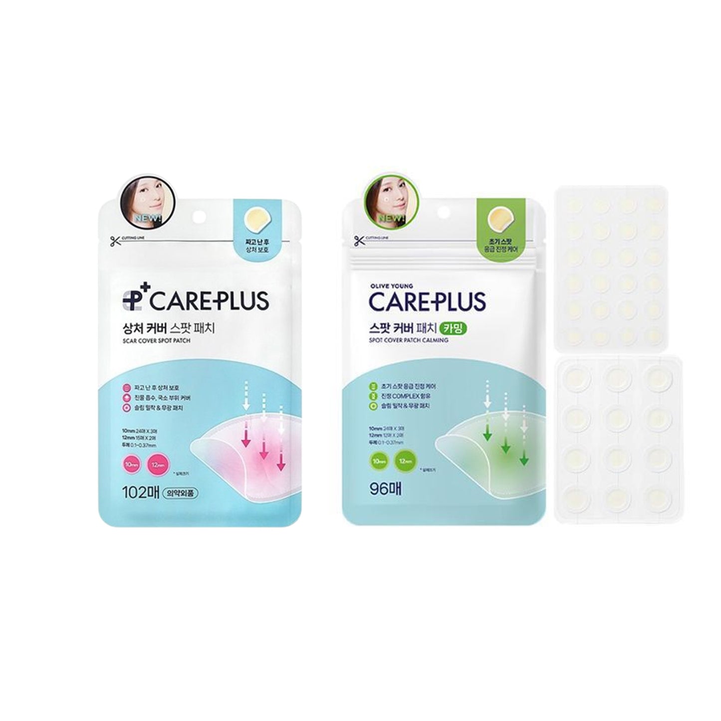 OLIVE YOUNG CarePlus Scar Patch Acne Patch Pimple Cover Spot
