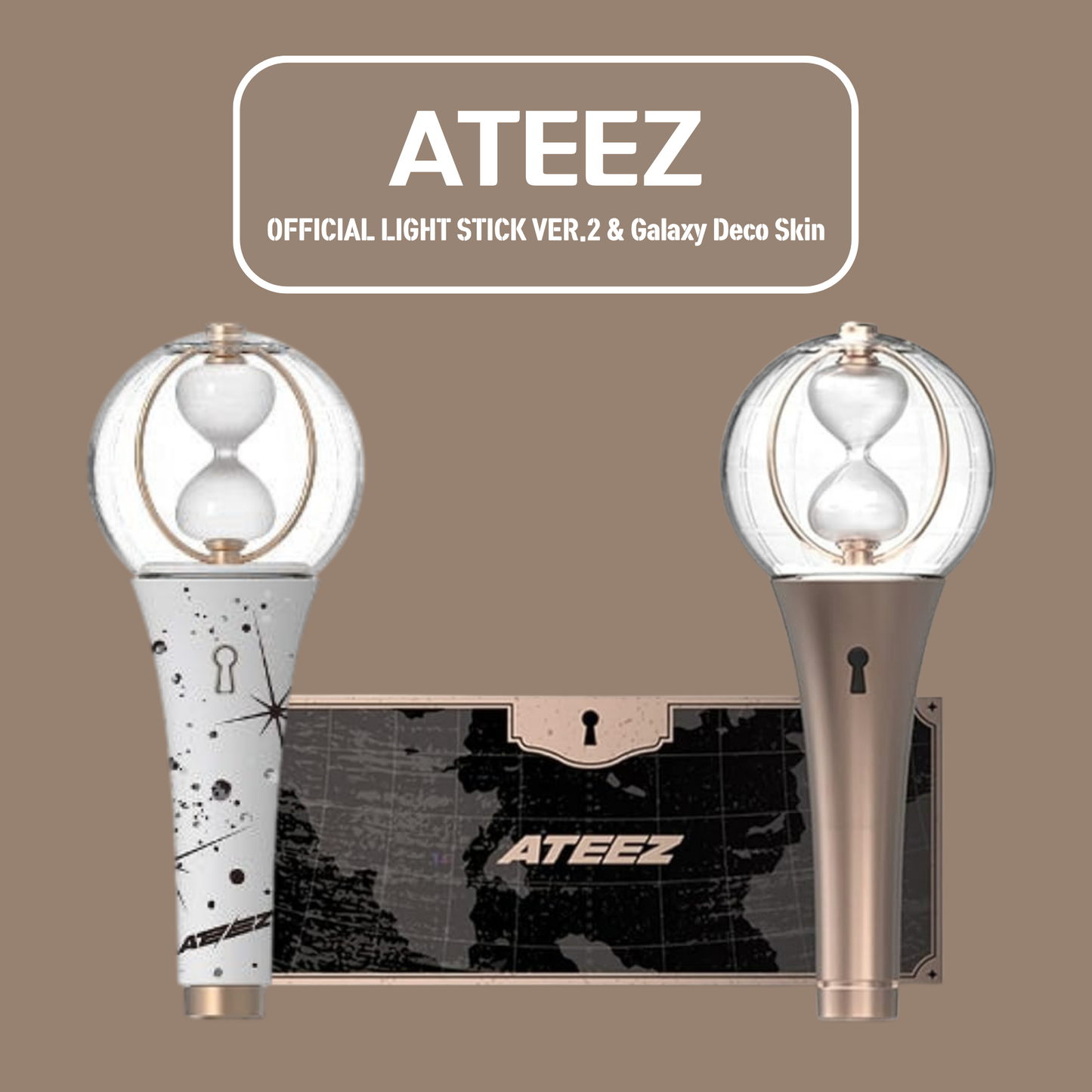ATEEZ Light Stick Ver.2 + Minimal Galaxy Skin – Bundle Edition