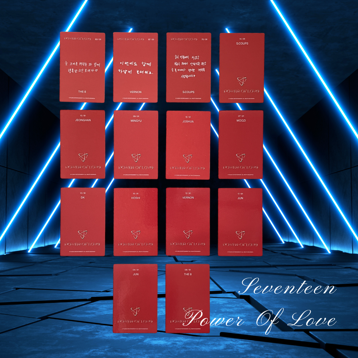 SEVENTEEN Official Photocard Set – Power of Love (Album + Trading Card / 2021)