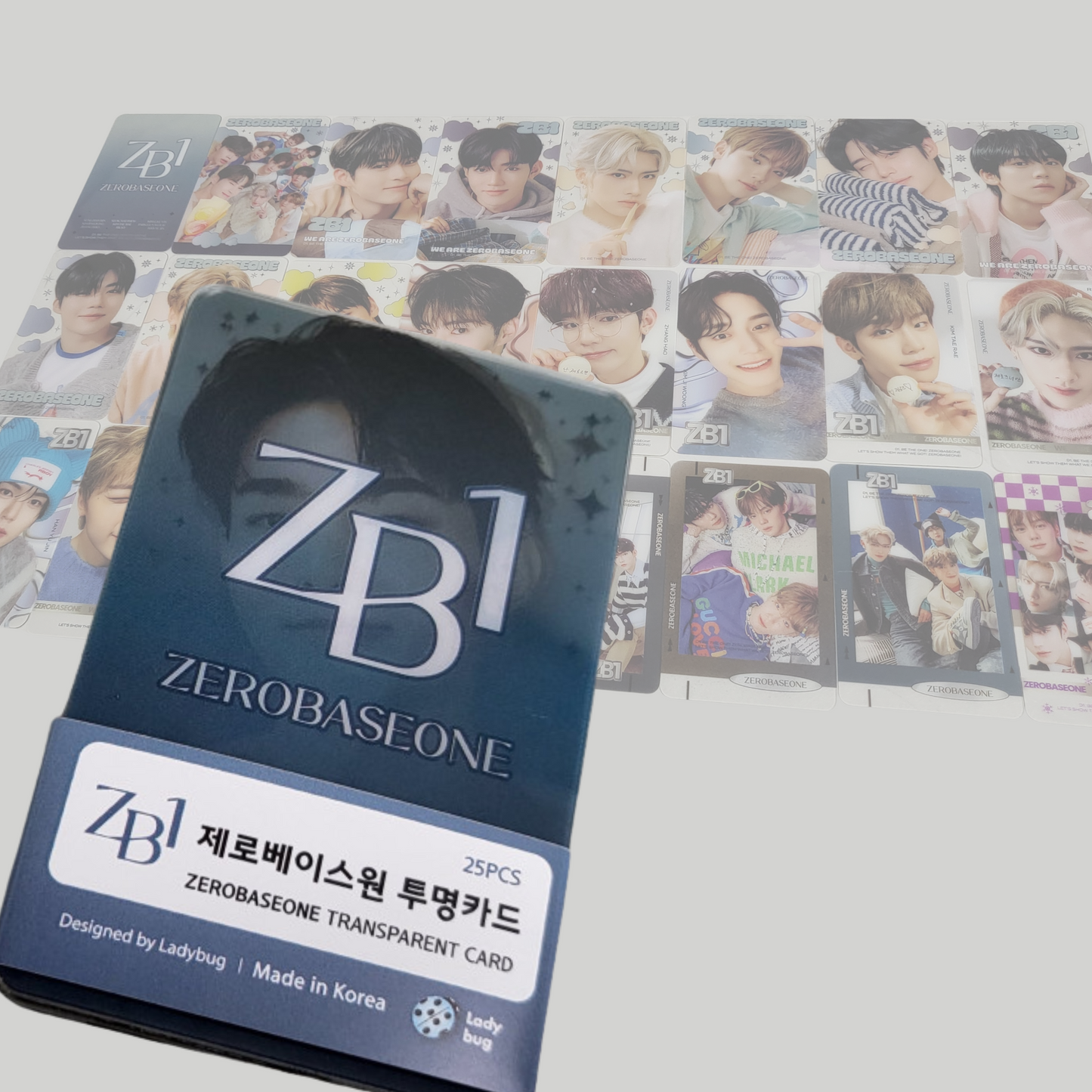K-pop Transparent Photocard Bundle – ATEEZ, SHINee, STRAY KIDS, THE BOYZ, BTOB, ZB1 | Plastic K-pop Cards Set