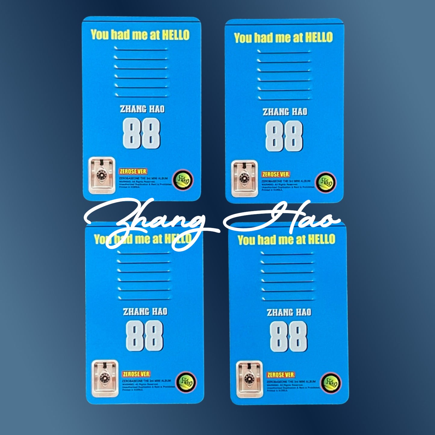 Official ZEROBASEONE Photocard – You had me at HELLO (2024 K-pop Album Collectible  Ver. A)