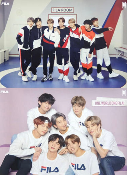 BTS X FILA Seoul Limited Edition File Folder & Poster Collection