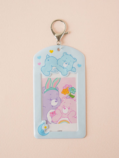 Polku Care Bear Photo Card Keyring - Pink, Purple or Blue
