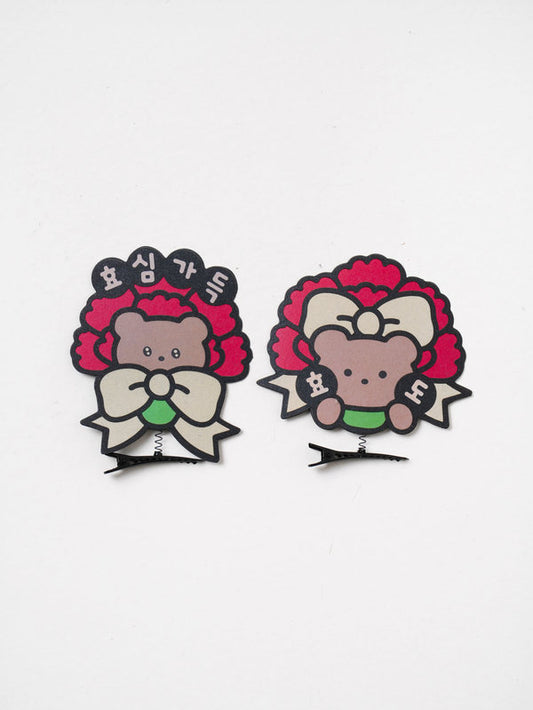 Maio Parents' Day Adorable Bear Hair Clip